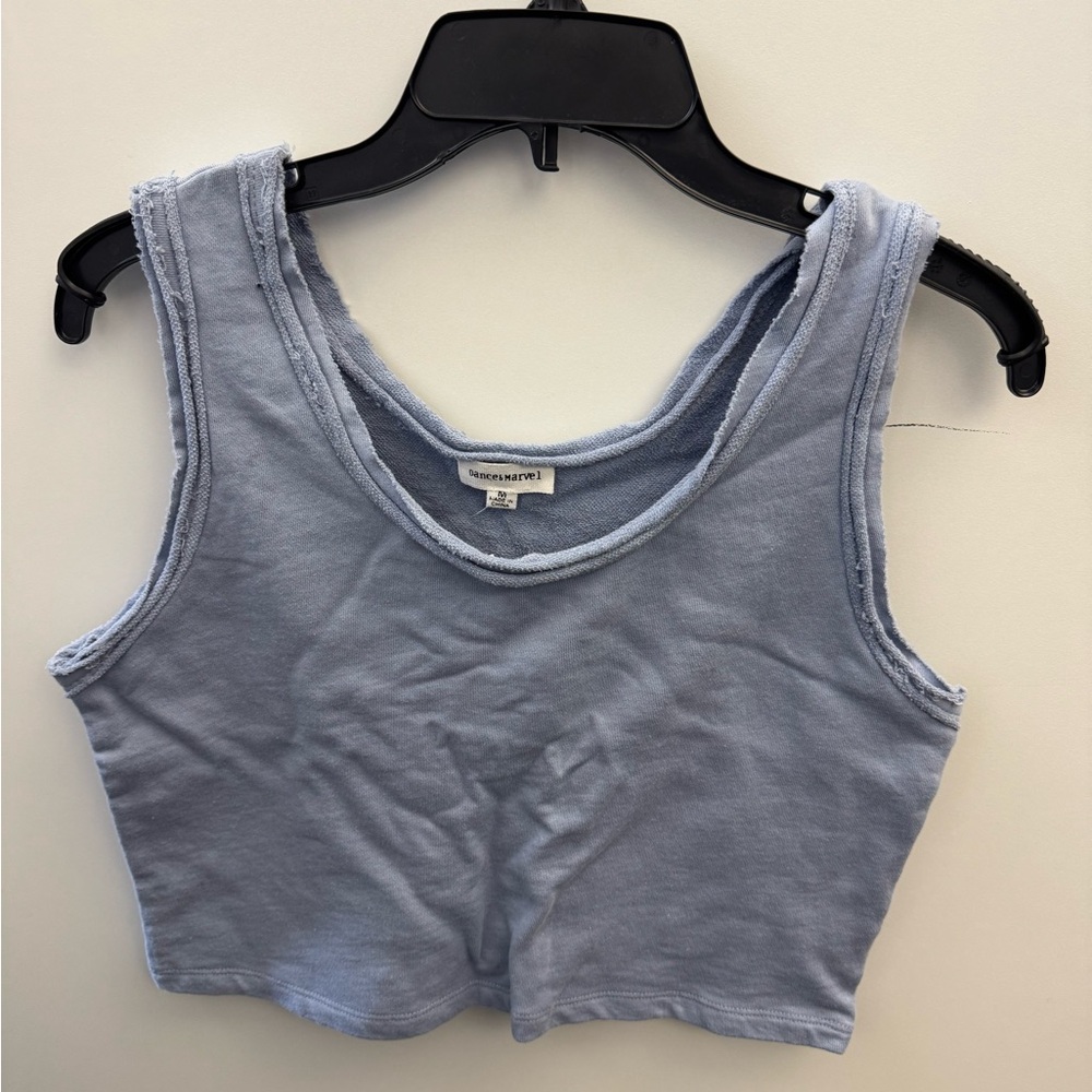 Dance & Marvel Light Blue Crop Top